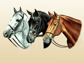 Hunter, Equine Art - Another Three Thoroughbreds
